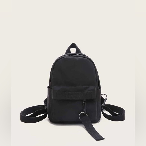 SHEIN black mini backpack, adjustable straps - Picture 4 of 5
